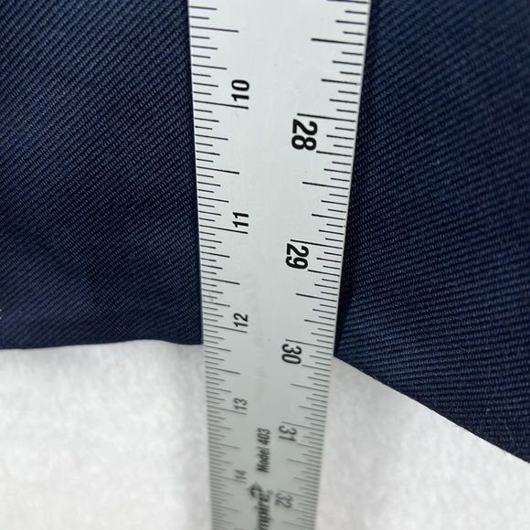 Adrianna Papell Open Front Trench Jacket Sz L Navy 100% Polyester New With Tags - Picture 13 of 13